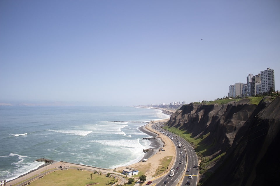 Circuito de playas de la Costa Verde en Lima, Perú