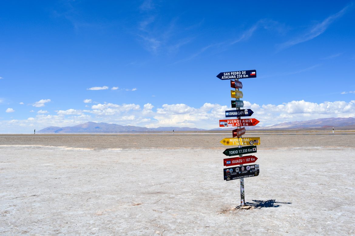 Desierto Salinas Grandes en Argentina