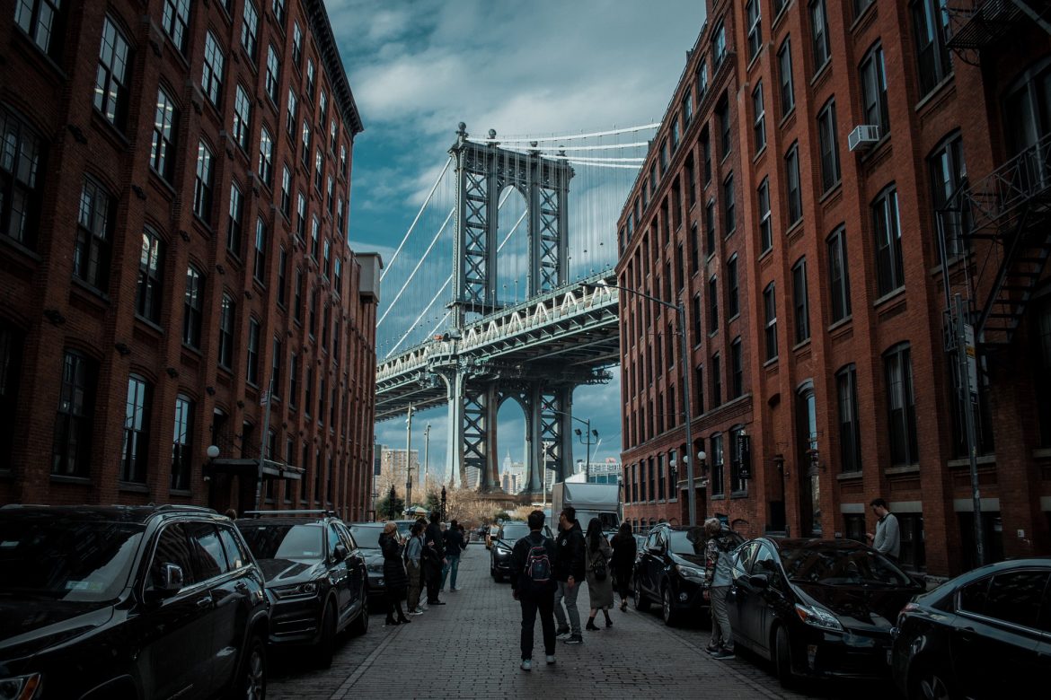 Calle en el distrito de Dumbo, Nueva York